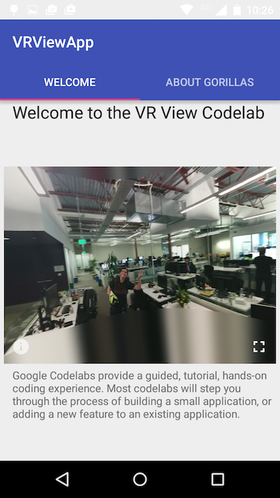 VR en Android - screenshot