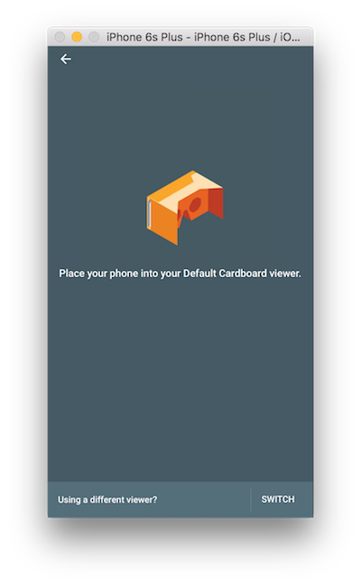 Google VR SDK para iOS - screenshot