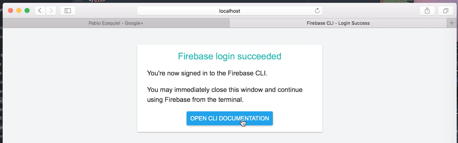 Firebase screenshot