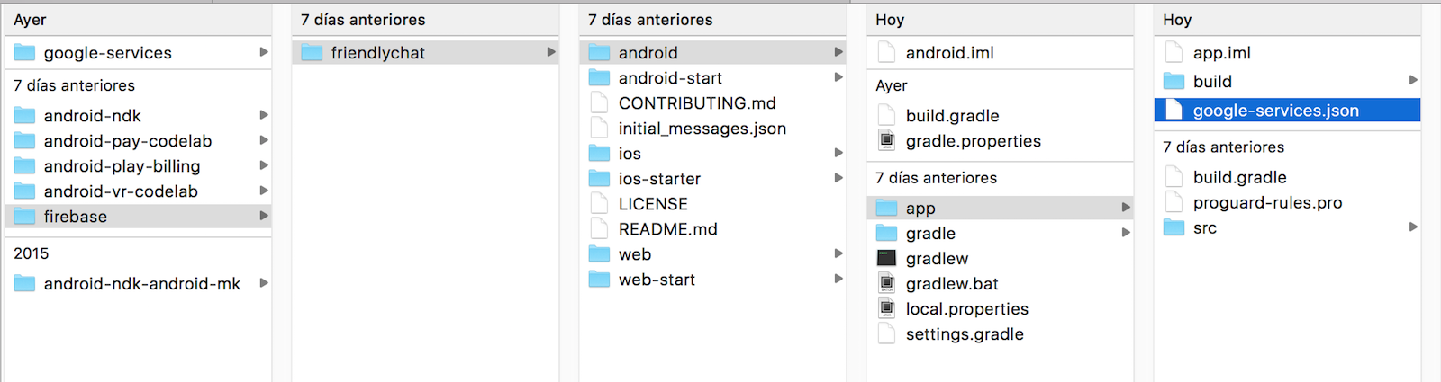 Android FriendlyChat with Firebase - screenshot