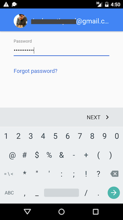 Google Sign-in demo - screenshot